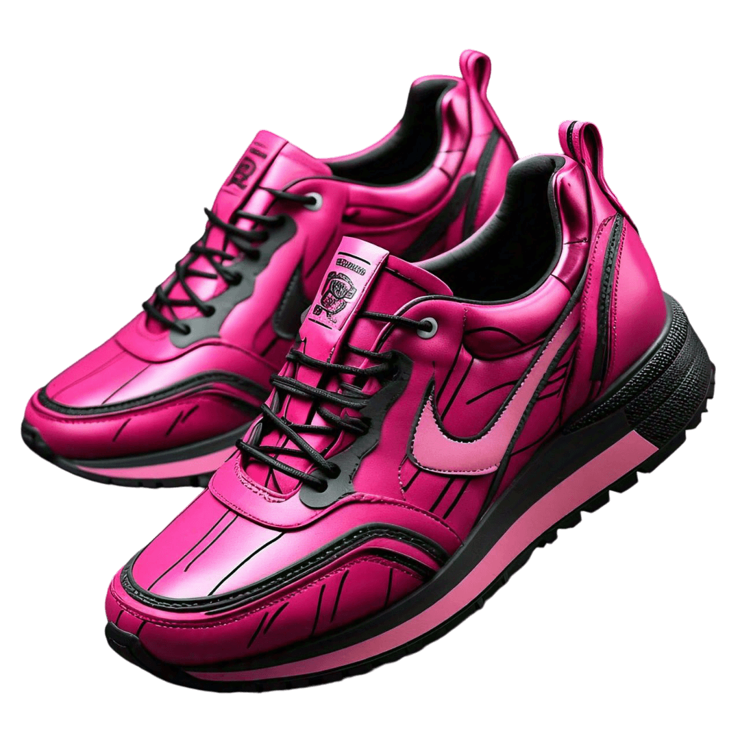pink shoes