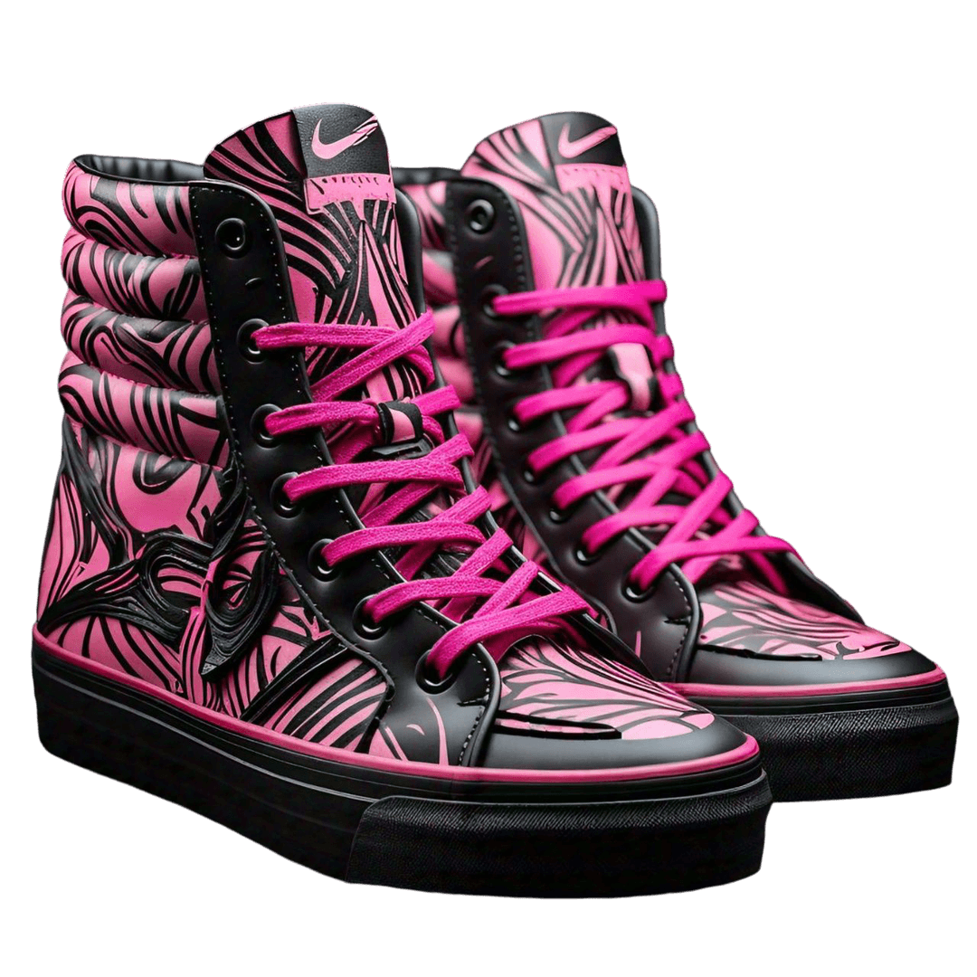 pink shoes