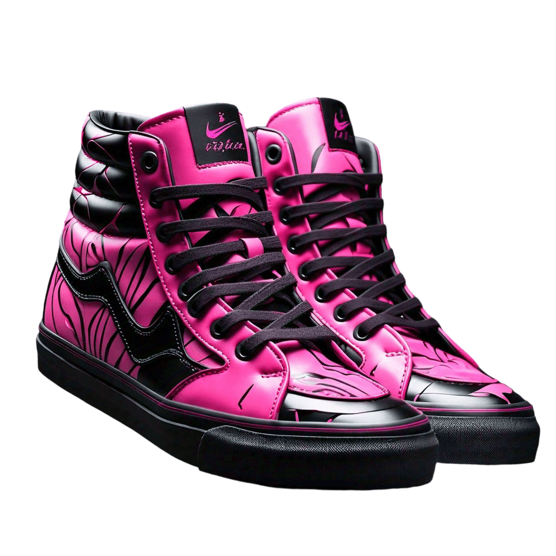 pink shoes