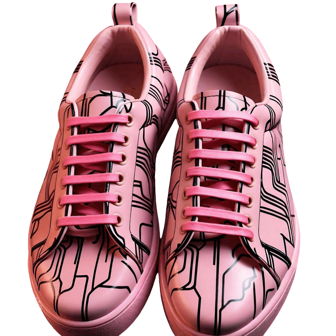 pink shoes
